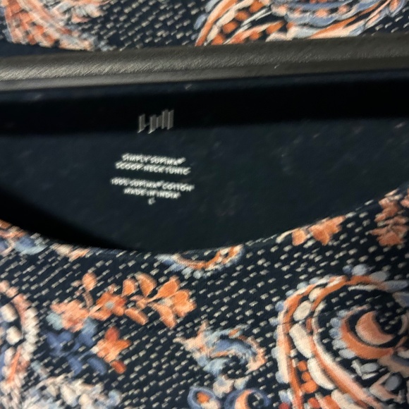 J. Jill navy tunic, size large. - Picture 2 of 8